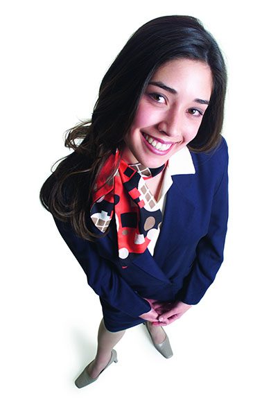Woman smiling